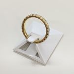 Bague d'occasion or 750 jaune tour complet diamants - vue 3