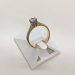 Tweedehands solitaire 2 goud 750 diamant - bekijk 2