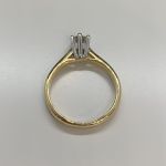 Tweedehands solitaire 2 goud 750 diamant - bekijk 3