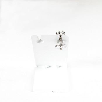 Second-hand gold 750 white diamond earring