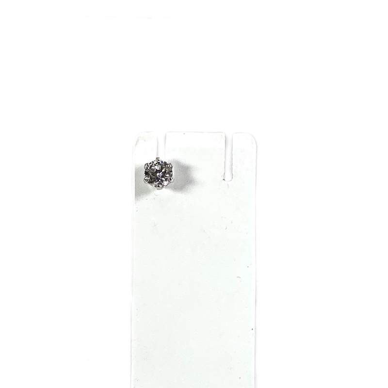 Second hand gold 750 white diamond earring - view 4
