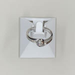 Tweedehands gouden ring 750 witte diamanten - bekijk 3.