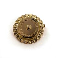 Broche d'occasion or 750 jaune rosace