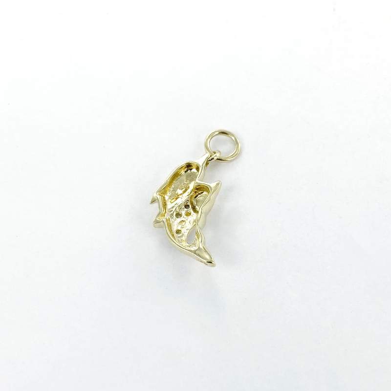 Pendentif d'occasion 2 ors 585 diamants - vue 2