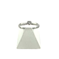 Solitaire d'occasion or 750 blanc diamant