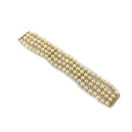 Bracelet d'occasion or 750 jaune perles de culture du Japon 20 cm