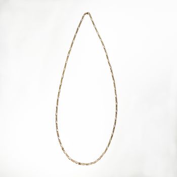 Collier d'occasion or jaune 750 maille cheval alternée 93 cm