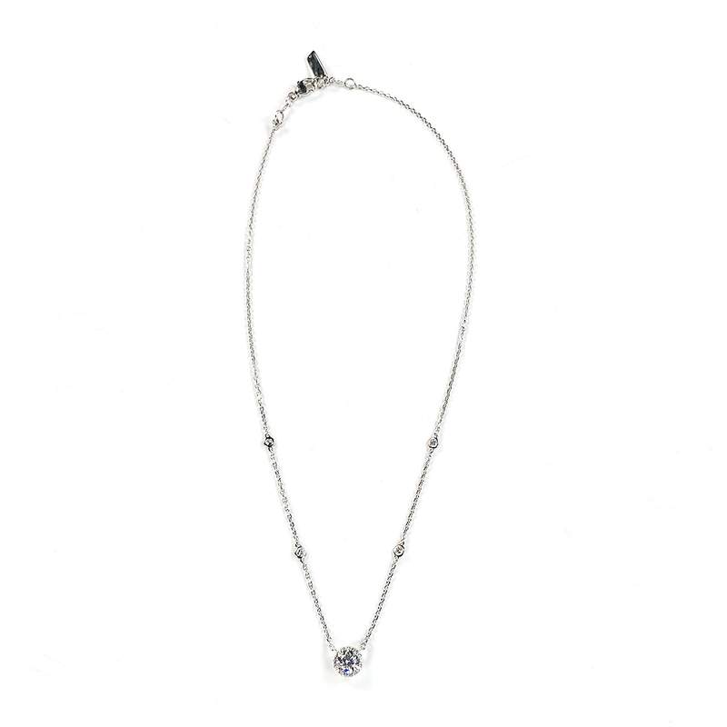 Tweedehands MESSIKA-ketting van 750 witgoud met diamanten, 42 cm - afbeelding 2
