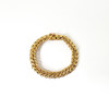 Gourmette d'occasion or jaune 750 maille russe 19 cm - vue V2