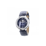 Montre d'occasion Baume & Mercier Promesse femme acier cuir noir - vue D1