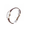 Montre d'occasion Cartier Baignoire femme or rose 750 bracelet cuir marron - vue V2