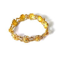Bracelet d'occasion or 750 jaune style ancien 19.5 cm