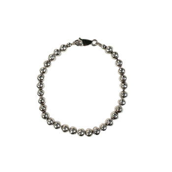 Bracelet d'occasion argent 925 perles fantaisies 20 cm