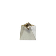 Bague d'occasion or 750 jaune motif dauphin diamant