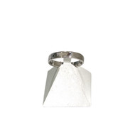 Bague d'occasion or 750 blanc
