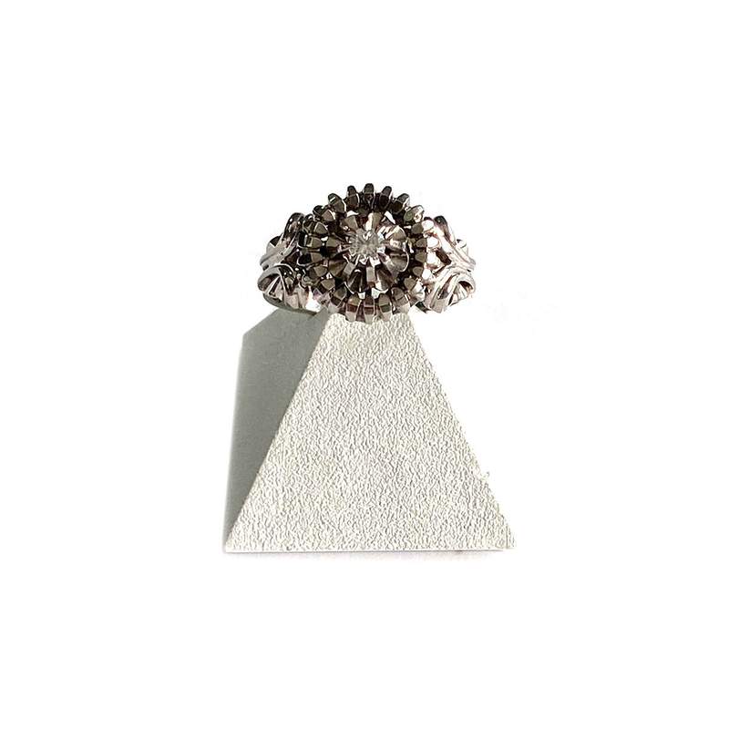 Bague d'occasion or 750 blanc diamant - vue 1