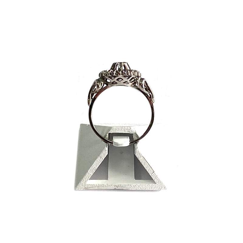 Bague d'occasion or 750 blanc diamant - vue 3
