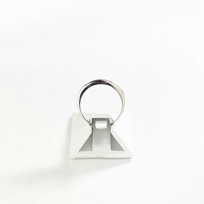 Bague demi-tour d'occasion or 750 blanc diamants - vue 3