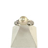 Bague d'occasion or 750 blanc perle de culture du japon - vue V1