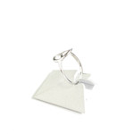 Second hand gold 750 white diamonds ring - view 2