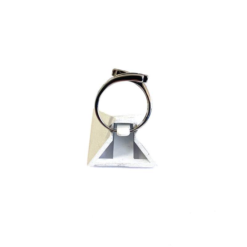 Tweedehands gouden 750 witte zirkonia ring - bekijk 3