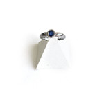 Bague d'occasion or 750 blanc saphir - vue 1
