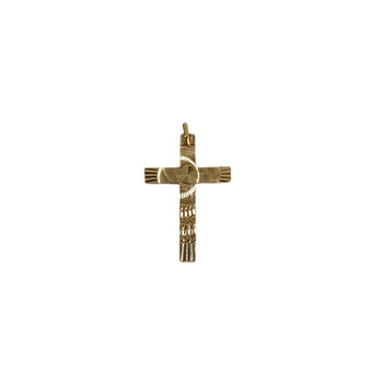 Pendentif d'occasion or 750 jaune croix