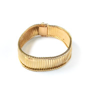 Bracelet d'occasion or 750 jaune maille omega 19 cm