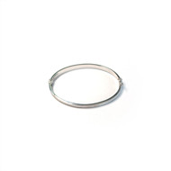 Bracelet jonc d'occasion or 750 blanc 61 mm
