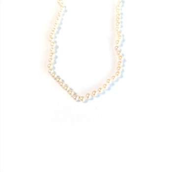 Collier d'occasion or 750 jaune perles de culture de chine 44 cm