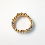 Bracelet d'occasion or 750 jaune maille américaine 18,5 cm - vue 2