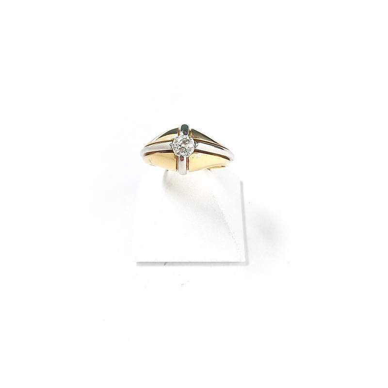 Bague d'occasion 2 ors 750 diamant - vue 1
