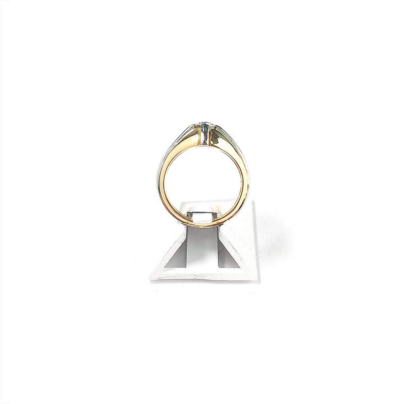 Bague d'occasion 2 ors 750 diamant - vue 3