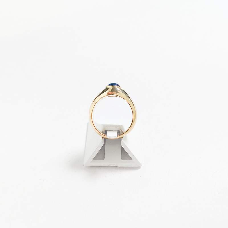 Second-hand gold 750 yellow sapphire ring - view 3