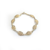 Bracelet d'occasion or 750 jaune maille fantaisie 18 cm