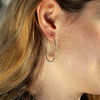 Boucles d'oreilles d'occasion or 750 blanc perles de culture de chine - vue Vporté 1
