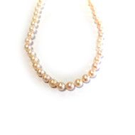 Collier d'occasion or 750 jaune perles de culture du Japon 45 cm