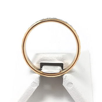 Tweedehands 2 gouden 750 diamanten ring