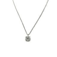 Collier d'occasion or 750 blanc diamant