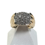 Bague d'occasion or 750 jaune diamant - vue 1