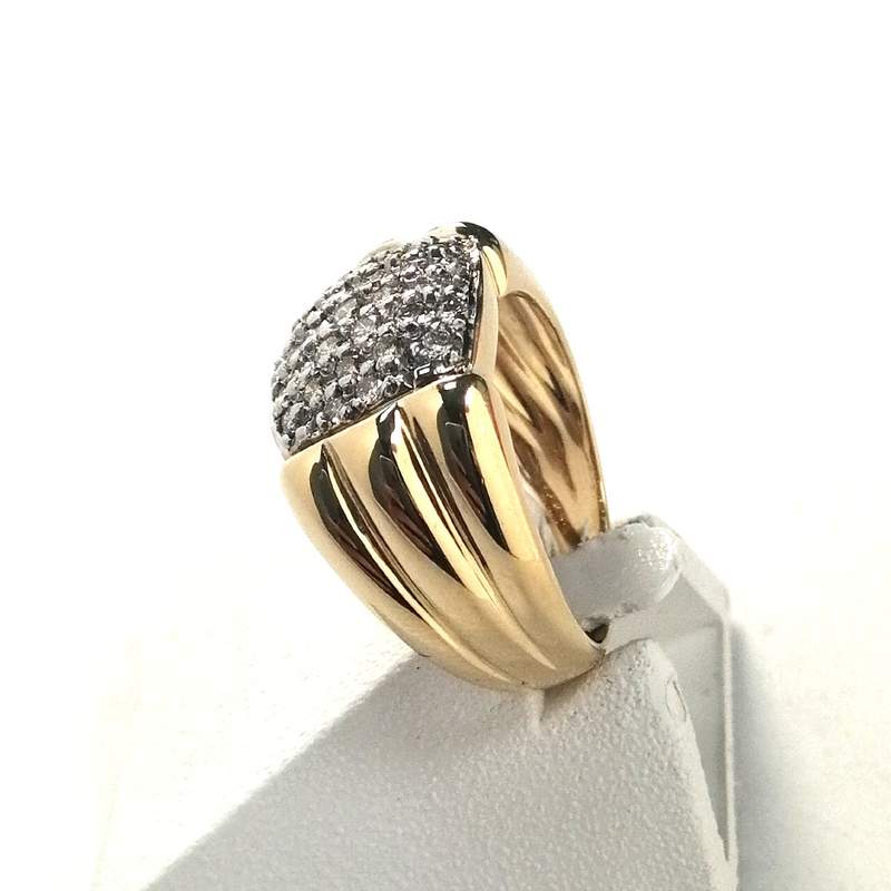 Bague d'occasion or 750 jaune diamant - vue 2