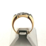 Bague d'occasion or 750 jaune diamant - vue 3