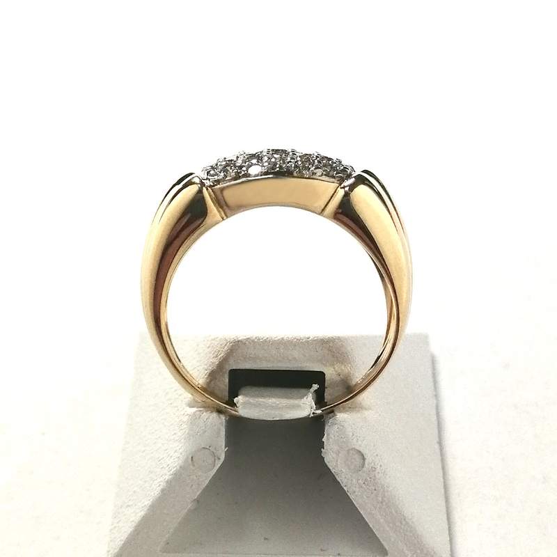 Bague d'occasion or 750 jaune diamant - vue 3