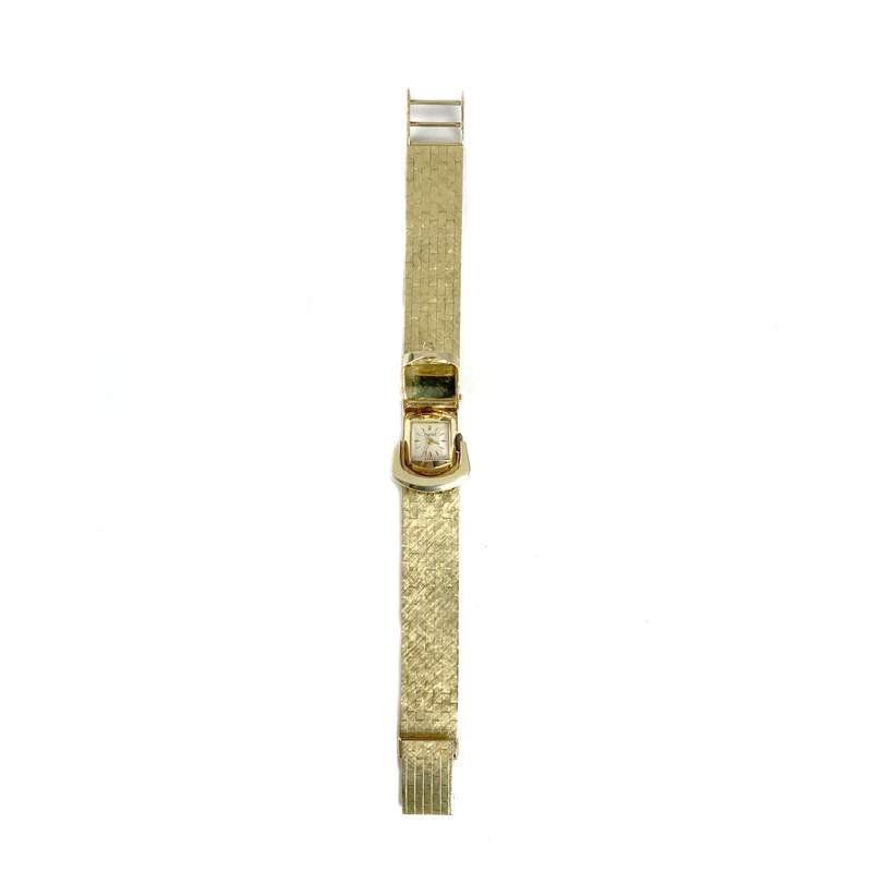 Piaget tweedehands horloge met 585 geelgouden armband 17 cm - bekijk 2