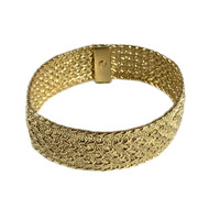 Bracelet d'occasion or 750 jaune maille polonaire 19 cm