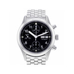 Montre d'occasion IWC Pilot homme automatique chronographe acier - vue 1