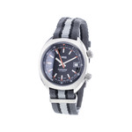 Montre d'occasion Oris Chronoris automatique homme chronographe acier bracelet textile gris - vue 6