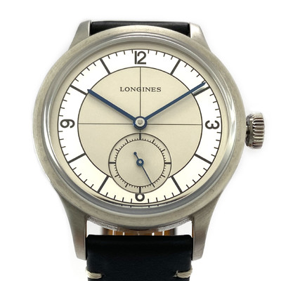 Montre d'occasion Longines Heritage Collection automatique homme acier bracelet cuir - vue 1