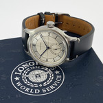 Montre d'occasion Longines Heritage Collection automatique homme acier bracelet cuir - vue D2