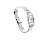 Montre d'occasion Cartier Santos mixte or jaune 750 bracelet acier or jaune 750 - vue 5